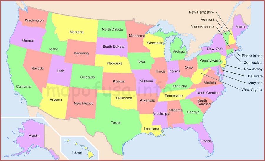 Us Map Of Arizona State Map Of Usa World Map