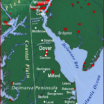 US of Delaware State Location Map
